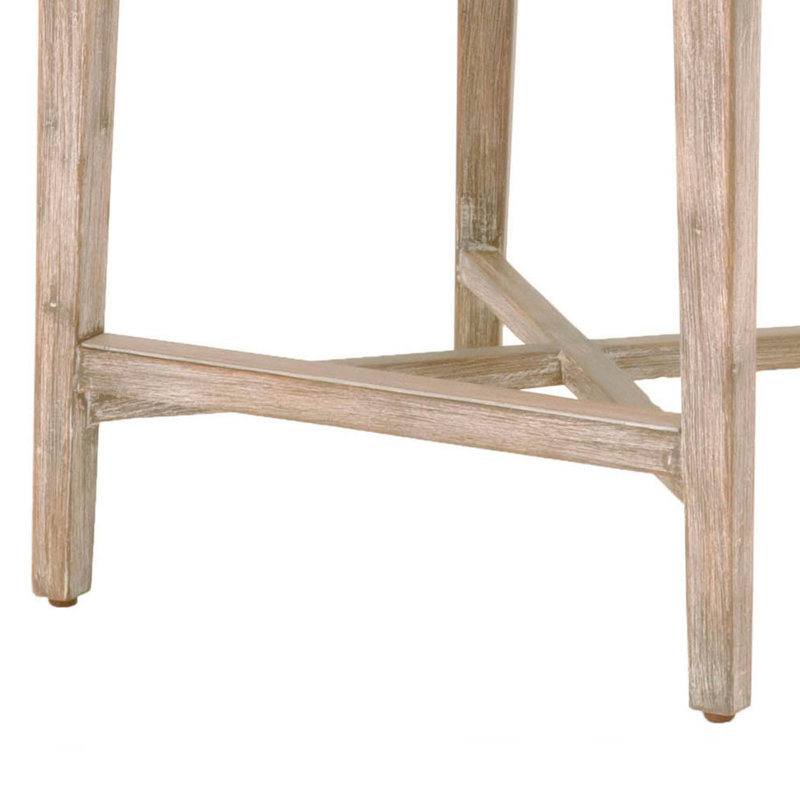 Tabouret de bar et de comptoir Bowker, Tabouret de comptoir (siège d'une hauteur de 26 p, Gris colombe / moucheté blanc