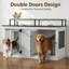 Caisse en bois pour chien avec deux portes-274789343