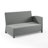 Regina 52.75" Wicker Outdoor Single-Arm Loveseat-241955426-241925460