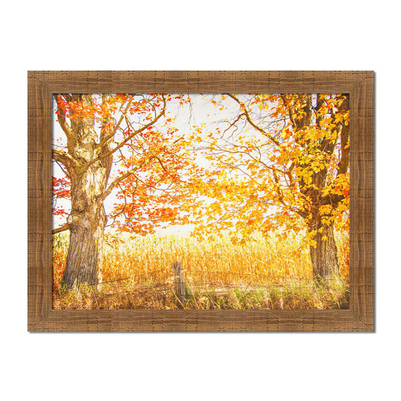 Encadré par Fall par Hal Halli. Impression sur papier - Montée et encadrée, H 40 po x l 52 po