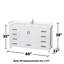 Sheffield 60" Bathroom Vanity Set No Mirror-59388388-59388387