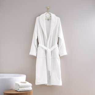 100% Cotton Girl / Woman+ Above Knee Bathrobe with Pockets