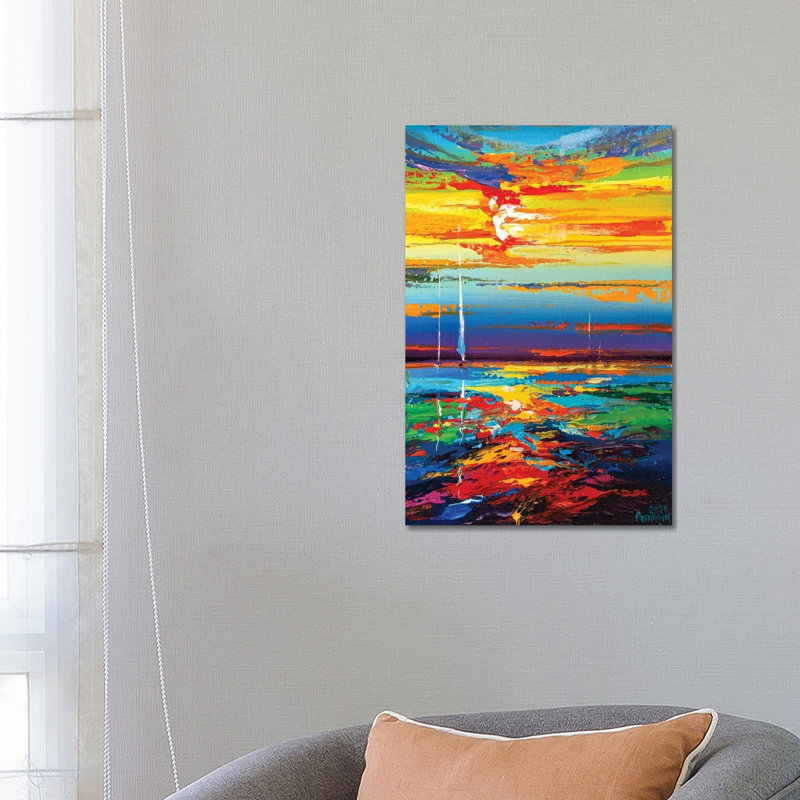 Abstract Seascape XVIII by Andrej Ostapchuk - Wrapped Canvas Print, 20.32 cm H x 30.48 cm W