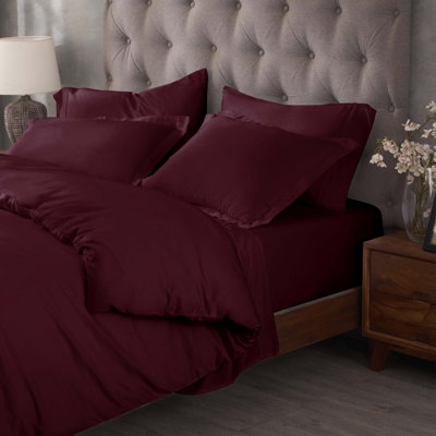 Ensemble de housse de couette moderne et contemporain en mélange de coton égyptien Lunete
