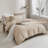 MILDLY Home essentials Super Soft Duvet Cover - 100% Washed Microfiber Comforter Cover Set 3 Pieces,Wrinkle-resistant and highly elastic-1546220874-1546220890