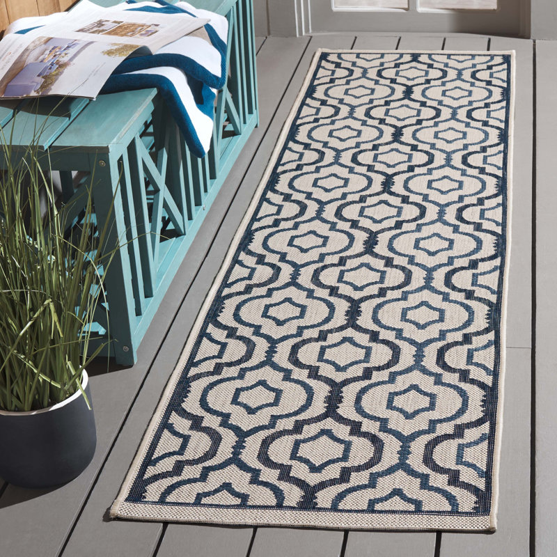 Emelinda Performance Geometric Rug, Runner 2'3" x 8'