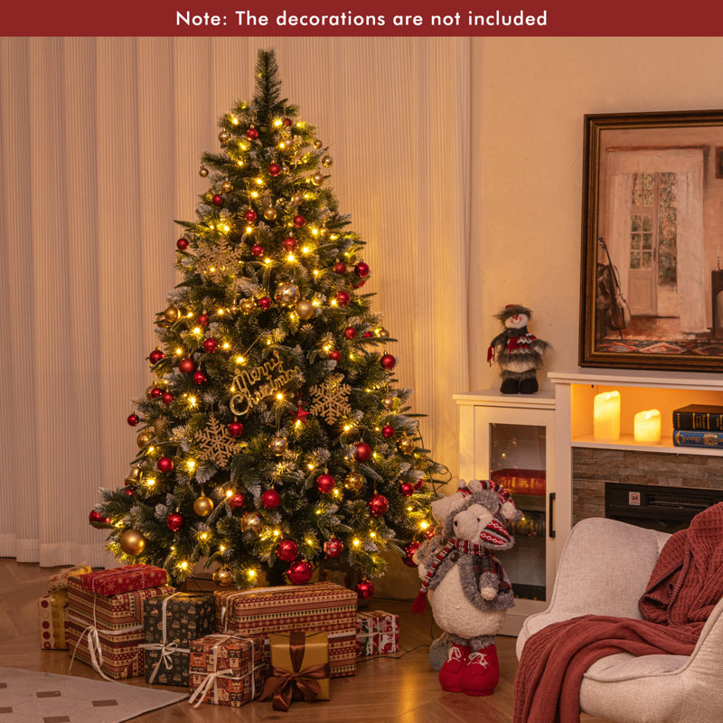 Abygale Lighted Artificial Christmas Tree, 6' H