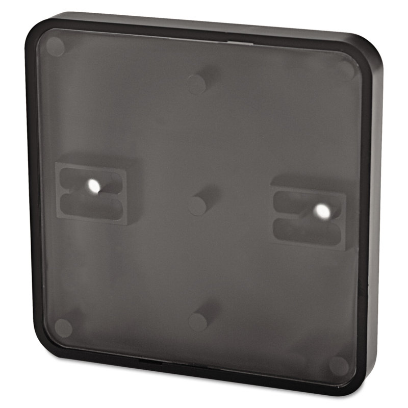 Black and Translucent Plastic Wall-Mountable Sign Holder