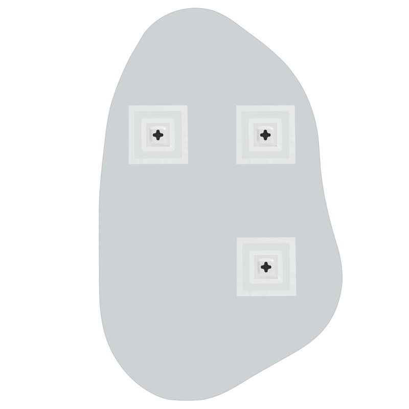 Akashia Glass Free Form Mirror
