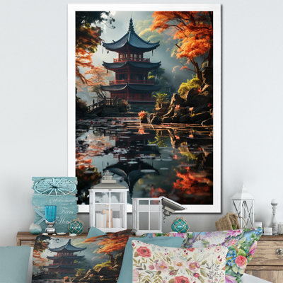 Teije, art asiatique, pagode sereine - impression