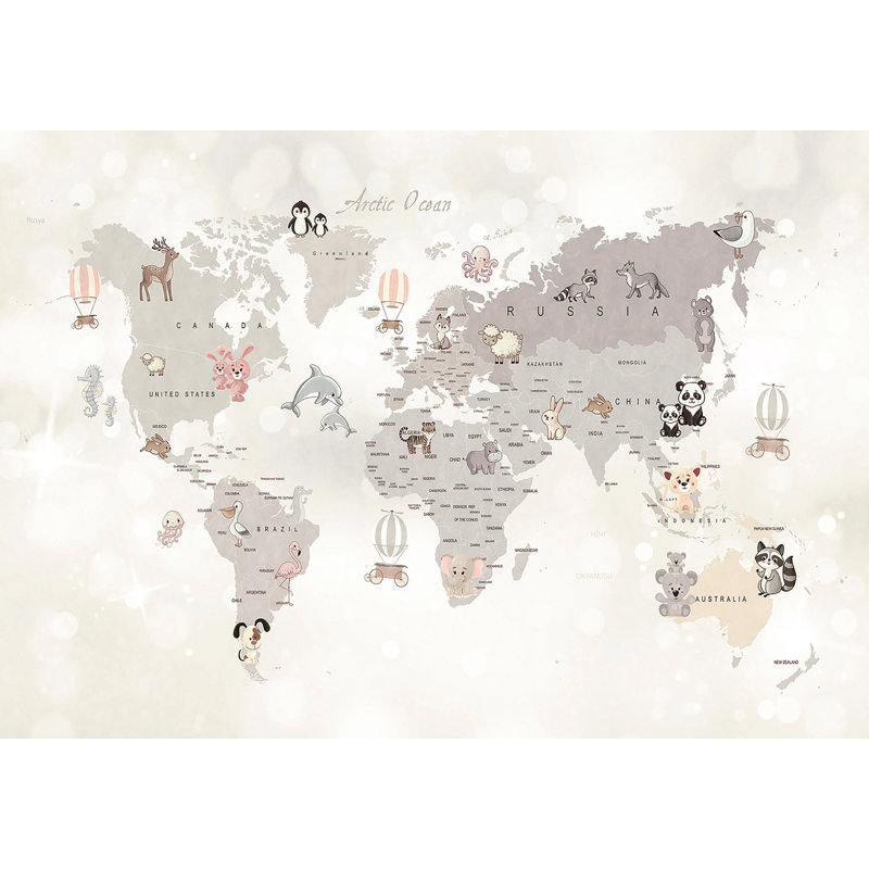 Superfresco Easy Whole Wide World Print To Order Mural, Beige