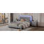 Ensemble de chambre à coucher 3 pièces Jenniferlynn, grand lit avec lumières DEL, lit et deux tables de chevet-278661563