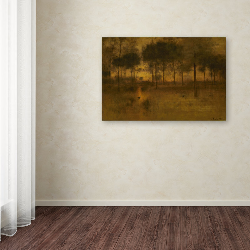 George Inness Traditional Landscape Canvas Art in Warm Tones
