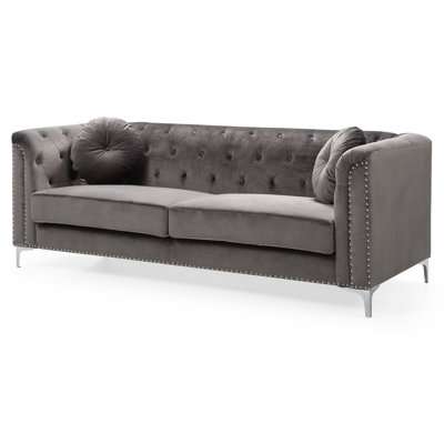 Pompano 83in Sofa, Dark Gray