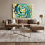 Art mural sur toile hawaïen contemporain, poisson brun-909350020