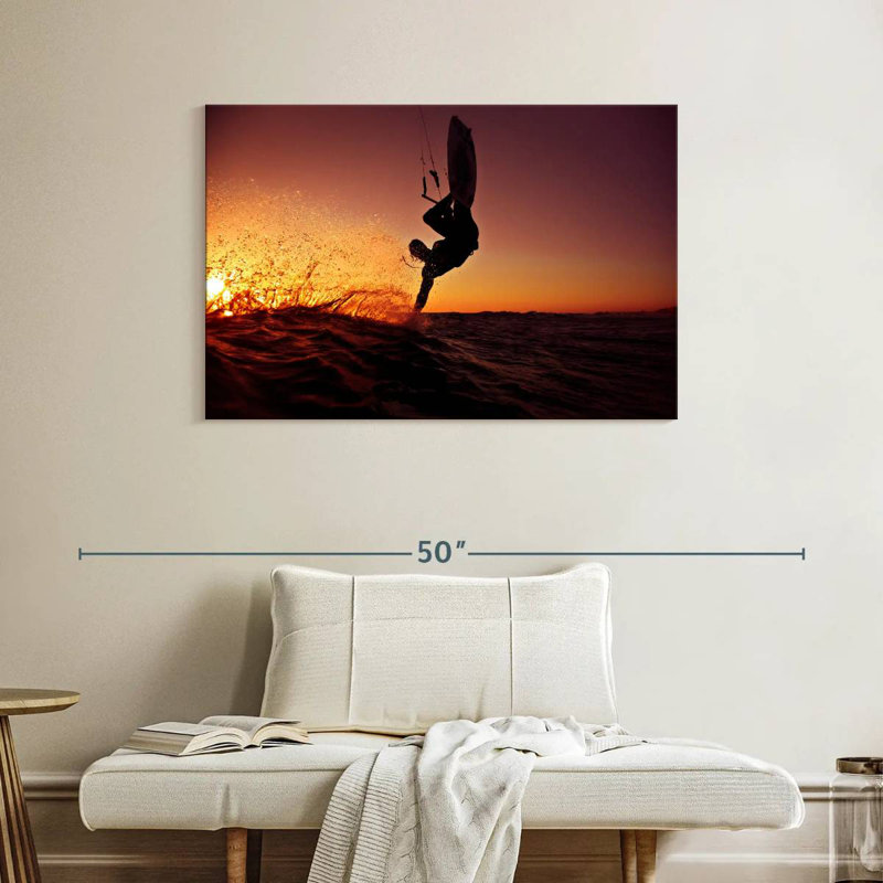Sireci Sundown Kitesurfing, 26" H x 39" W