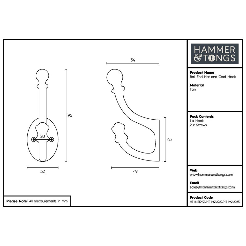 Iron Wall Wall Hook