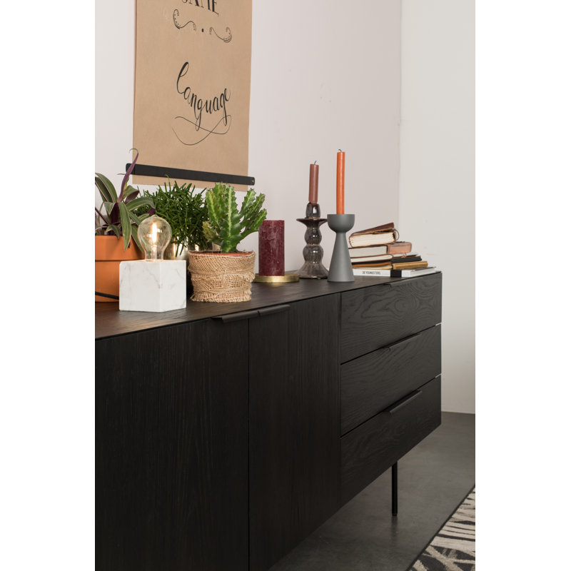 71'' W Credenza, Black