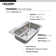 Houzer 33 in Stainless Topmount 1-Hole Single Bowl Kitchen Sink w/ Strainer, Grid - PGS-3122-1-C