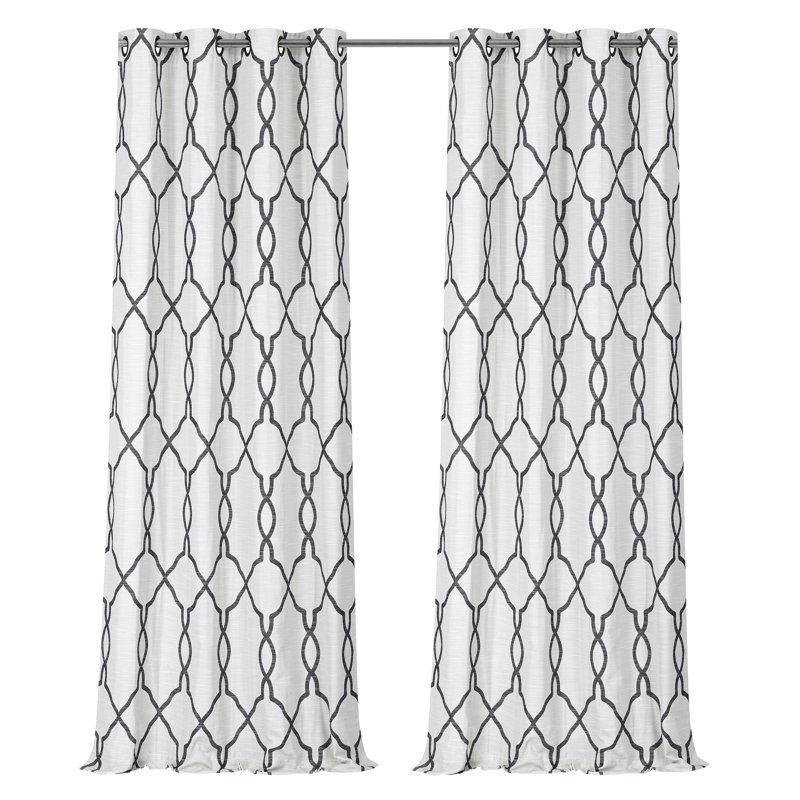 Mallie Room Darkening Curtain Pair, 50" W x 84" L, Gray