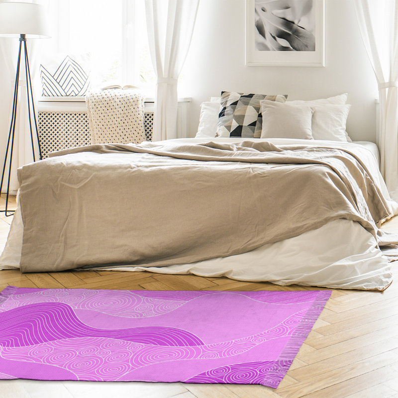 Tapis mauve à la main vagues Mcguigan, Oui