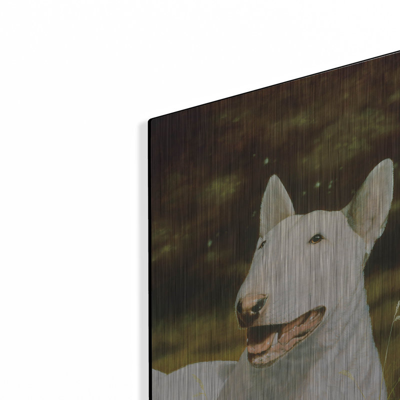 «Bull Terrier Smile» par John Silver, H 16 po x l 12 po