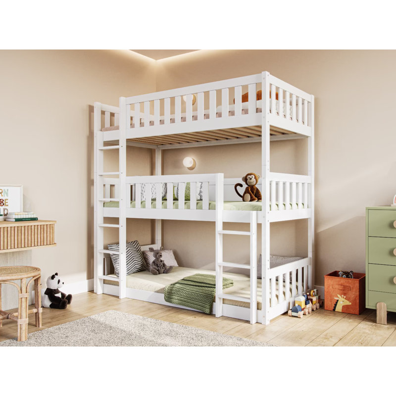 Single (3') Bunk Bed, White