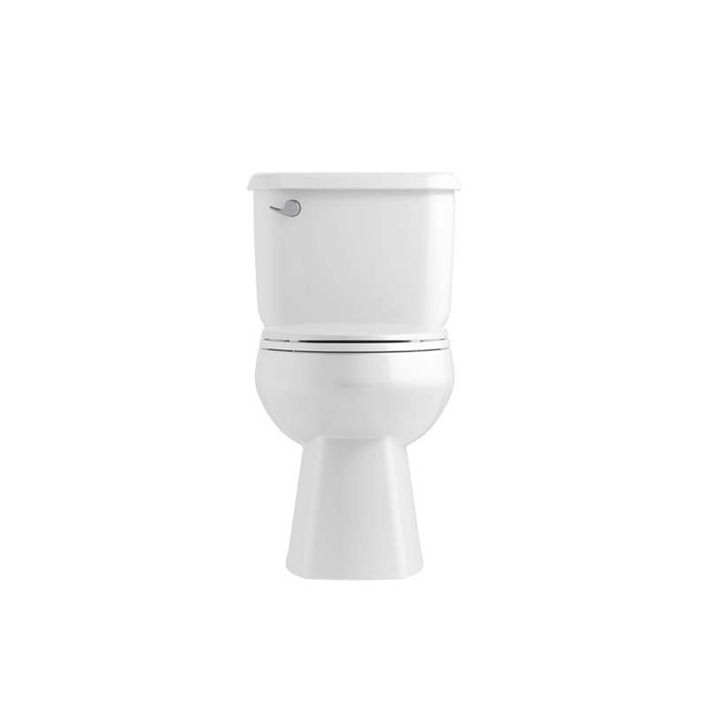 Toilette allongée deux pièces 1,6 GPF Windham, Blanc, 10"