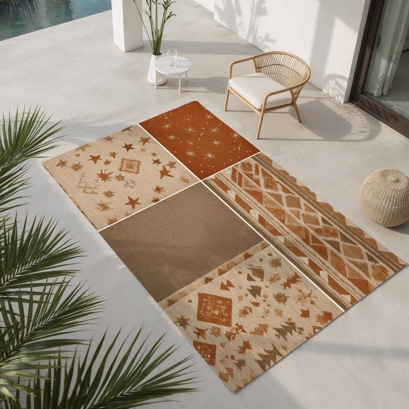 Tapis intérieur et extérieur Sunburst Vista, Rectangle 1 pi 6 po x 2 pi 6 po