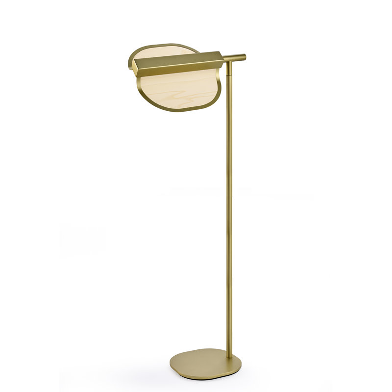 Omma LED Floor Lamp, Natural White, Gold