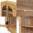 Large Storage Sideboard With Glass Doors And Unique Arched Design For Dining Room-781439060