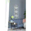 Décoration murale à trois miroirs - Finition or et blanc, style moderne, 40 x 110 cm (15,7 x 43,3 pouces), miroir blanc, chic, 110 x 40 cm (43,3 x 15,7 pouces).