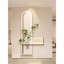 Crème à DEL arche de grès hydroponique verdure art mural - décor de couloir d'entrée-387532033-387532036