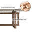 Bureau rectangulaire en bois massif imitation ciment