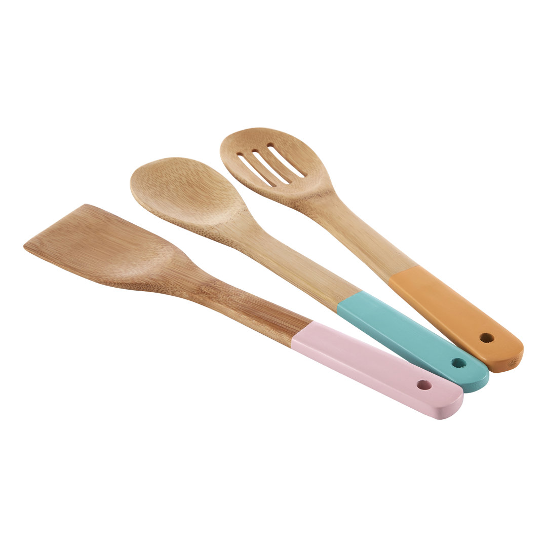 3 Piece Bamboo Kitchen Utensil Set