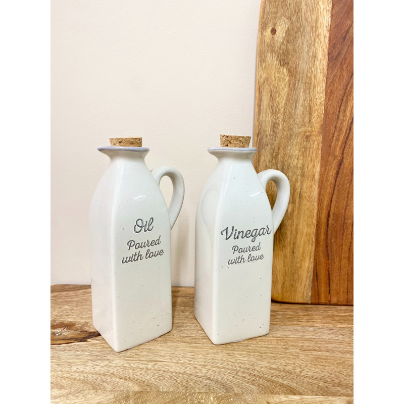Ceramic Oil & Vinegar Cruet Set