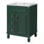 Meuble-lavabo avec lavabo, 2 tiroirs, poignÃ©es en mÃ©tal et tablette rÃ©glable-460983356