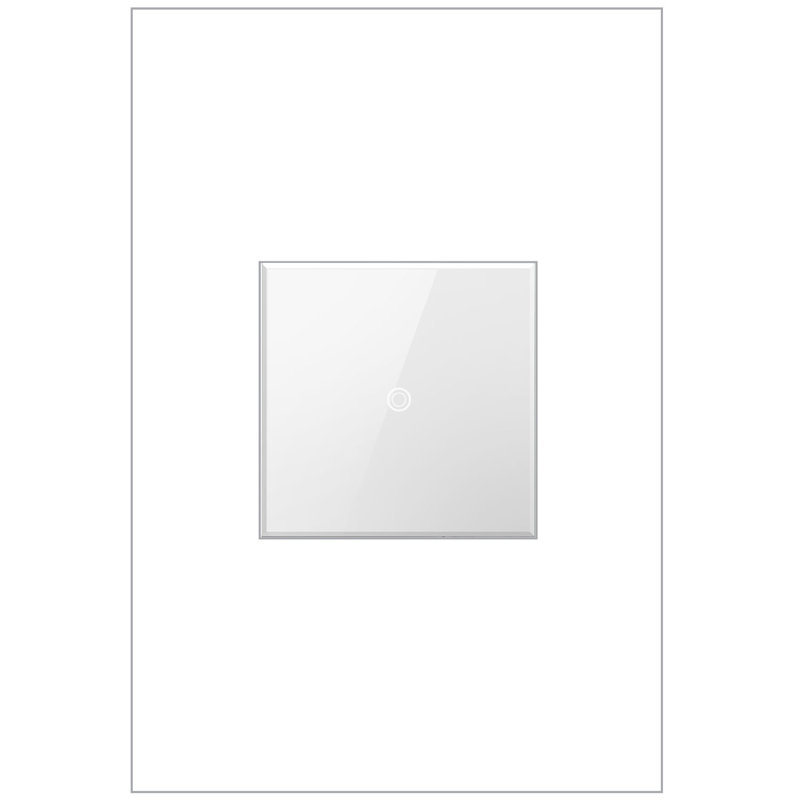 Interrupteur à lumière unipolaire et à 3 voies avec microban Adorne® Touch, Blanc