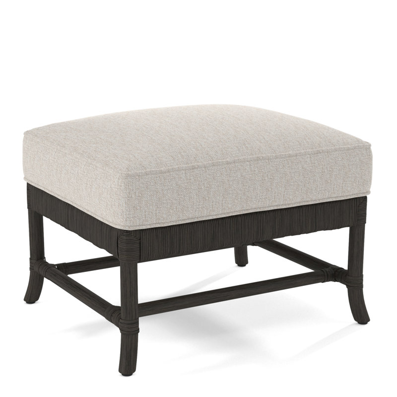 Lafayette Ottoman, Navy, Snow Crypton Performance; 0884-91