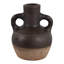 Vase de table en terre cuite avec poignées en boucle pour un style rustique - Grand vase arrondi artistique pour fleurs, idéal pour le salon ou la décoration intérieure