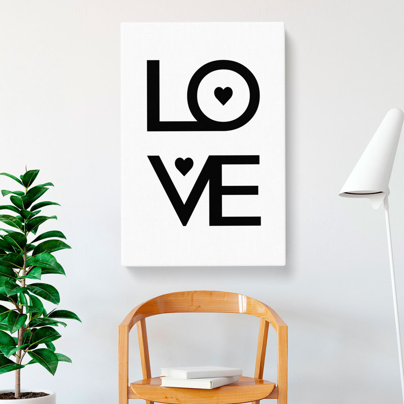 Love Heart - Wrapped Canvas, 60cm H x 40cm W x 3cm D