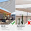 Voile d'ombrage carré pour l'extérieur Yescom-57092666-90743696