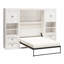 Ensemble de lit escamotable double Elwina avec 2 armoires latérales-100652937