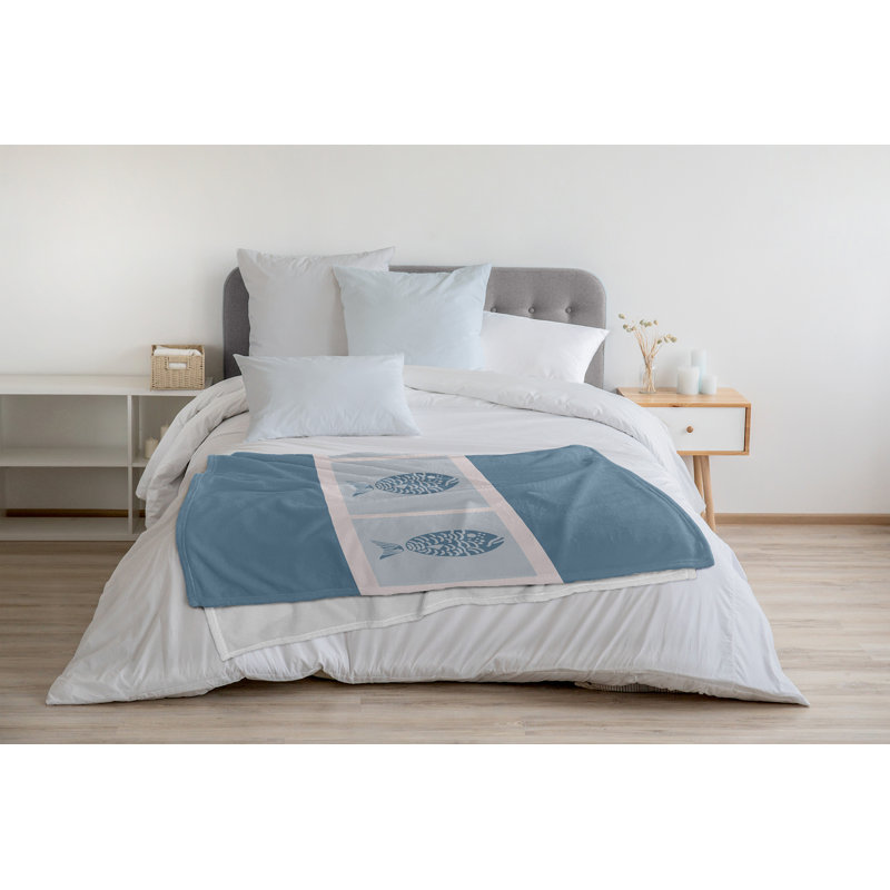 Sail Sun And Fun Fleece Throw Blanket, 30" W x 40" L, Dusty Smoke