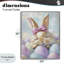 Lapin de Pâques endormi avec œufs, estampe numérique, design par The Prints Vibe-130757224-130757229