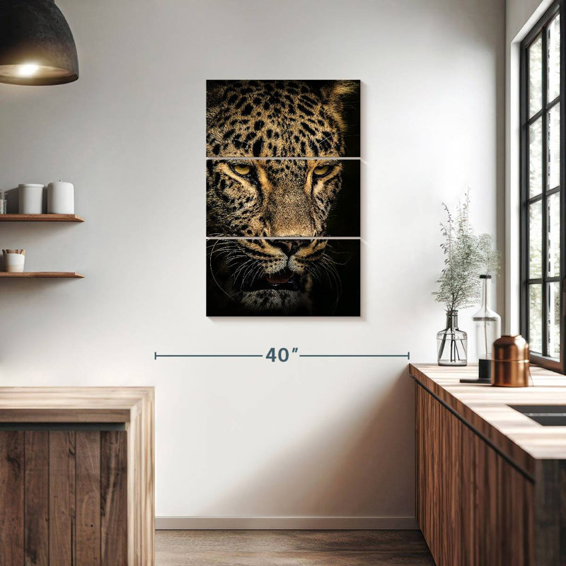 Brampt Waiting Leopard, 38" H x 24" W