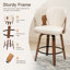 Tabourets de bar pivotants en bois et en similicuir Xaviera (ensemble de 2)-2126964618-2126964617-2128588733