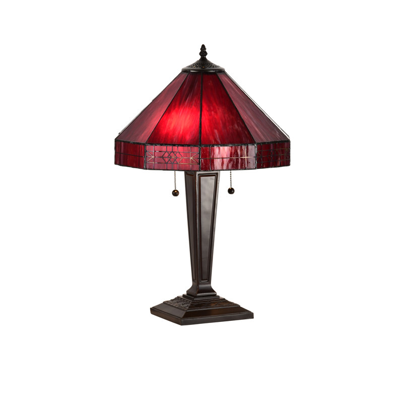 Lampe de table 21 po Jace, Rouge