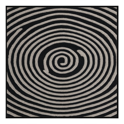 Tapis noir lavable à la machine