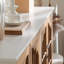 Buffet en bois manufacturé Burlywood